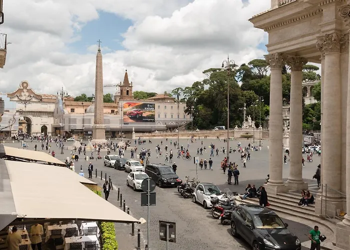 Rhome Piazza Del Popolo Gasthof Rom